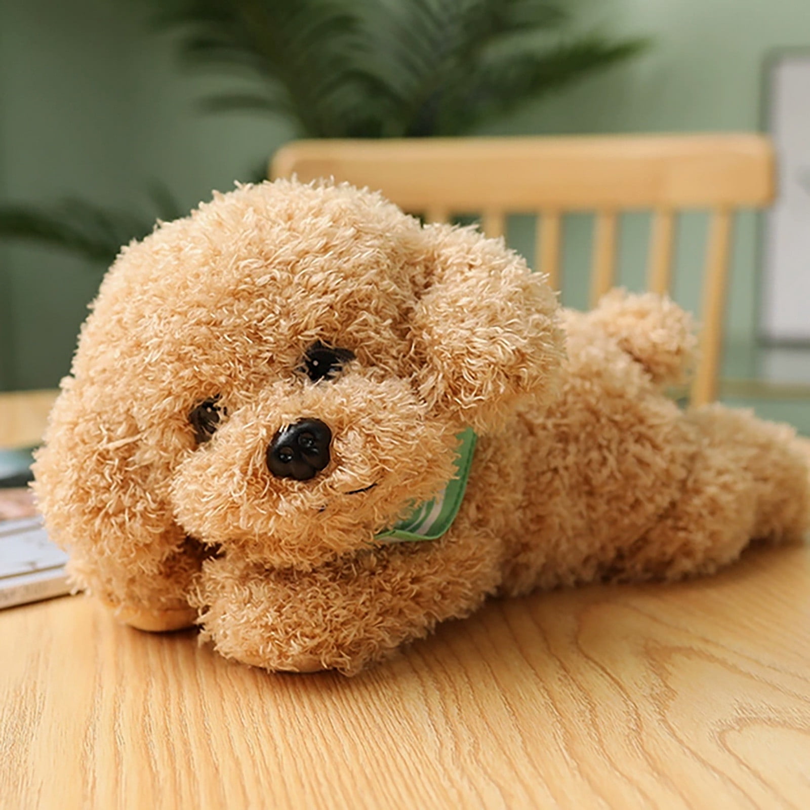 zhonghuaying Dog Stuffed Animal, Golden Doodle Puppy Plush Toy with Realist Weighted Soft dog stuffed gift for boys girls11 inches (A)