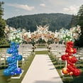 thumbnail image 1 of Adjustable Metal Square Garden Arch Trellis - 8FT x 8FT White Backdrop Stand for Wedding, Party, Baby Shower, Garden Decor, Portable Frame with Base - White, 1 of 7
