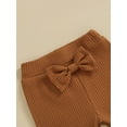 thumbnail image 6 of GXFC Toddler Girls Flared Pants 6M 1T 2T 3T 4T Kids Girl Casual Bell Bottoms Pants Trousers Spring Fall Casual Bow High Waisted Long Pants for Children Girls, 6 of 8