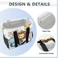 thumbnail image 4 of Large Hand-Held Storage Bag Kitchen Reusable Grocery Bags， Travel Tote Bags， Waterproof Tote，Laundry Bag，Beach Bag， Pool Bag Super Cute Little Animals, 4 of 8