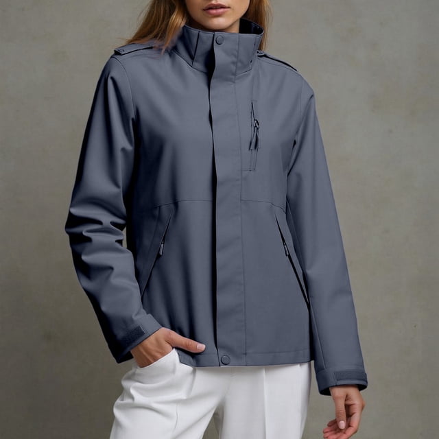 HUITKMM Womens Fall Jackets Unisex Windproof Outdoor Jacket Stylish and Versatile for Couples
