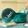 thumbnail image 3 of ZDM Mini Trash Can with Lid, Large Mouth Garbage Can Nonslip Bottom Removable Lid Mini Trash Can for Kitchens Bathrooms Bedrooms Dorms (Green ), 3 of 8