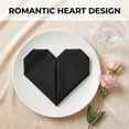 thumbnail image 2 of 12-Pack Cloth Napkins, Cotton Washable and Reusable - Ideal for Restaurant, Weddings, Events, Parties, Dining Table Black 17x17inch, 2 of 6