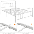 thumbnail image 4 of Yaheetech Classic Platform Bed with High Headboard and Footboard, Full, White, 4 of 10