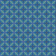thumbnail image 1 of Ahgly Company Tapis d'Intérieur Lavable en Machine Carré Transitionnel Bleu Saphir, 7 Pieds Carré, 1 of 7