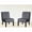 Grey, variant on Minimalist Design Mid Century Modern Grey Velvet Chairs Set of 2 for Living Space Brings Comfort