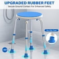 thumbnail image 3 of KEKOY Adjustable Shower Stool, FSA/HSA Eligible Bath Stools for Inside Shower Anti-Slip Round Plastic Upgraded Bathroom Seats,Tool-Free Bath Chairs for Seniors, 3 of 10