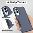 thumbnail image 6 of Decase for Samsung Galaxy S25 Edge Case, Shockproof Heavy Duty Hybrid Protection Hard PC Shell Flexible TPU Bumper, Military Grade Drop Proof Durable Protective Case with Screen Protector,Darkblue, 6 of 6