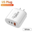 thumbnail image 3 of 40W Charging Station Compact Wall Charger 2type C Pd+3usb Lightweight Portable Multifunctional Overheating Charger, 3 of 8