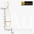 thumbnail image 6 of Au Naturale 14k Yellow Gold Tube Swing Chandelier Earrings (2.6 inches long), 6 of 7
