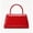 Red, variant on RUMANLAND Women's White Patent Leather Evening Bag, Top Handle Clutch Purse with Glossy Finish and Elegant Structured Design