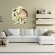 thumbnail image 4 of Spring And Summer Artificial Sunflower Wreath Wooden White Simulated Flower Decoration Wreath Decoration Pendant, 4 of 8