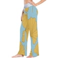 thumbnail image 2 of Women's Ginkgo Pajama Pants, Casual Pajama Bottoms Lounge Pants Wide Leg, 2 of 7