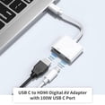 thumbnail image 2 of [MFi Certified] USB C to HDMI Adapter for iPhone 16 15 to TV, 4K@60Hz Type-C to HDMI Adapter with 100W Fast Charging Port for iPhone 16/16 Plus/16 Pro/16 Pro Max/15 Pro Max to HDTV Projector Monitor, 2 of 5