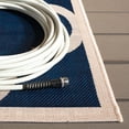 thumbnail image 6 of Safavieh Courtyard Becky Geometric Indoor/Outdoor Area Rug, Navy/Beige, 6'7" x 6'7" Square, 6 of 16