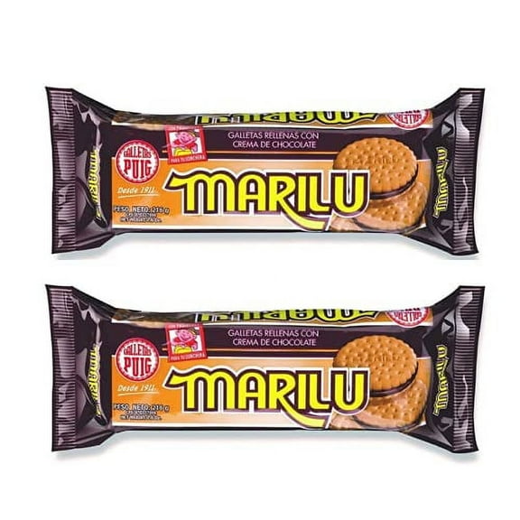 Marilu Chocolate Sandwich Cookie, filled w/chocolate cream, Venezuela food 2Pack