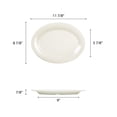thumbnail image 2 of Excellante Color ivory melamine dinnerware collection 12 x 9 inch oval platter, comes in dozen, 2 of 2