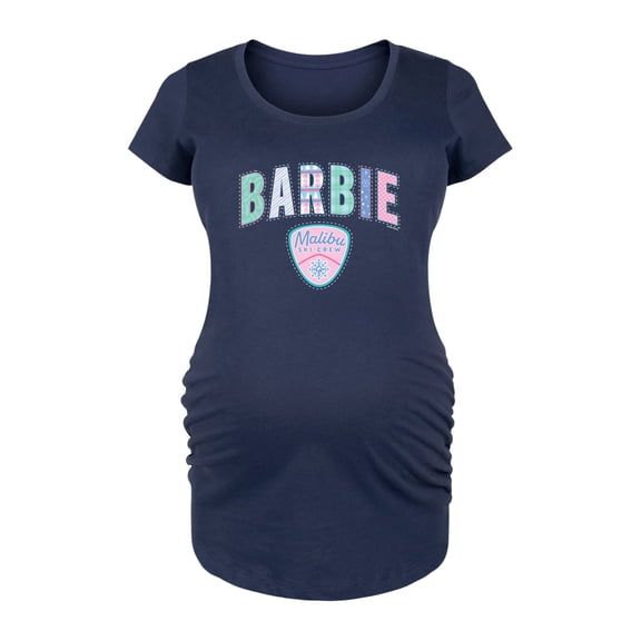 Barbie - Christmas Pattern - Women's Maternity Scoop Neck Graphic T-Shirt