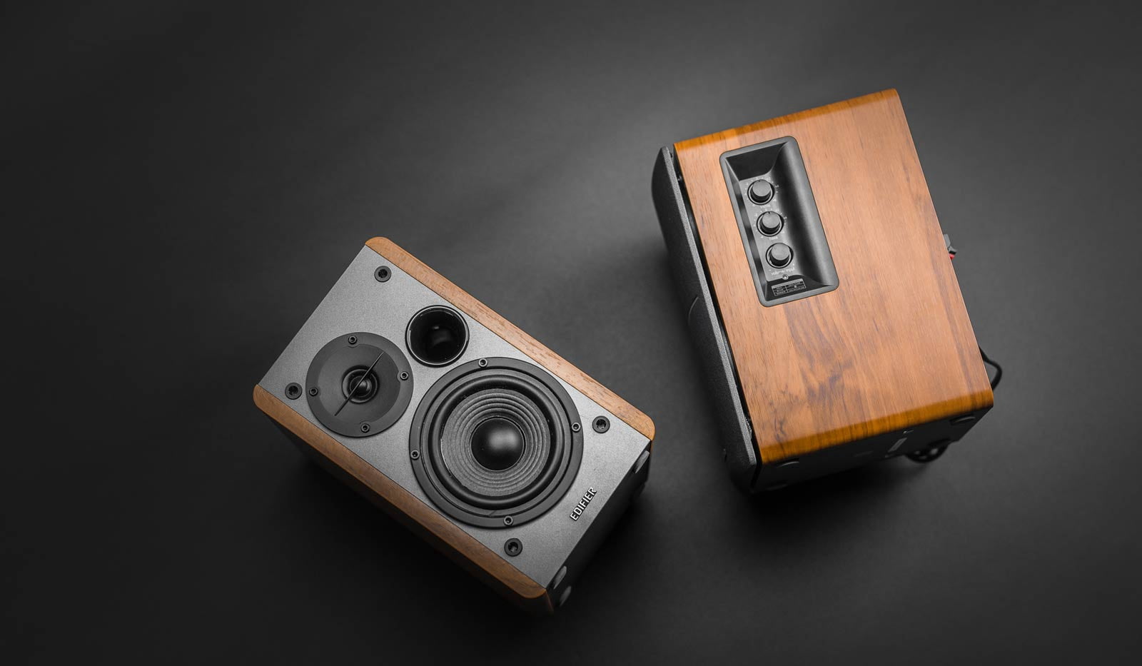 Restored Edifier R1280DB Powered Bluetooth Bookshelf Speakers - Optical Input - Wood (Refurbished)