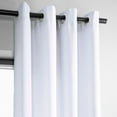 thumbnail image 2 of Half Price Drapes Dove White Grommet Faux Linen Room Darkening Curtains (1 Panel),50W X 84L, 2 of 6