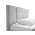 thumbnail image 5 of Casabianca Home CB-A103FGRY Mario Fabric Tufted Headboard Bed with Storage in Light Gray - Full Size, 5 of 5
