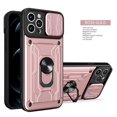 thumbnail image 1 of Magnetic Phone case compatible iPhone 12 Pro Slide Camera Lens Protection and Built in 360 Rotatable Ring Holder Cheap and fine, 1 of 5