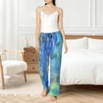 thumbnail image 4 of Fotbe Peacock Pantalones de Pijama para Mujer, Pantalones de Dormir, Pantalones Pj con Cordón y Bolsillos-Medium, 4 of 6