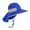 Blue, variant on Kids Girls Boys Sun Hat Wide Brim UPF50+ Mesh Hats with Neck Flap