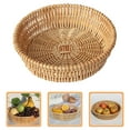 thumbnail image 2 of SENSETH Bread Storage Basket Wicker Woven Storage Holder Snacks Serving Round Basket for Home Kitchen, 2 of 7