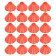 thumbnail image 1 of Marqueurs d'Entraînement de Football, Disque d'Entraînement de Football Résistant à l'Usure Ensemble de Cônes Couleur Vive Ferme PE 20 Pcs pour Extérieur Orange, 1 of 8