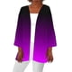 thumbnail image 2 of Cárdigan para mujer, verano otoño, estampado degradado, cárdigan de manga larga, suelto, blusa informal, abrigo para mujer, 2 of 5