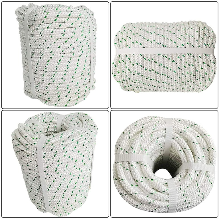 3/8 Inch x 100 Feet Double Braid Polyester Rope 4800Lbs Breaking