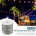 thumbnail image 3 of TMWEFUSC PVC Coated 304 Stainless Steel Wire Rope Kit Heavy Duty Cable Rope Wire Cable Roll Kits for Outdoor, Garden, 3 of 9