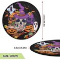 thumbnail image 2 of Pumpkin Witches Halloween Christmas Tree Mats Waterproof Tree Skirt, Xmas Tree Stand Tray Mat Floor Protector Pad for Holiday Party Decoration, 28.3", 2 of 6