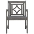 thumbnail image 2 of VIFAH V1826 Renaissance Outdoor Patio Diamond Hand-scraped Hardwood Dining Armchair, 2 of 5