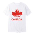 thumbnail image 4 of Tfken Toddler Boy Canada Day Crew Neck Short Sleeve Tops Flag Print Breathable Soft Tee White Size 10-11 Years, 4 of 4
