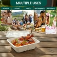 thumbnail image 6 of FPN Paper Box with Lid 25 oz Disposable Compostable – Eco-Friendly Biodegradable Takeout & To-Go Container, Microwave-Safe Food Storage, 150 ct Case, 6 of 9