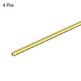 thumbnail image 4 of Uxcell 3mm OD 0.75mm Wall Thickness 300mm Length Brass Round Tube 4 Pack, 4 of 5