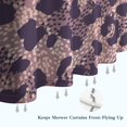 thumbnail image 6 of Purple and Pink Leopard Pattern Shower Curtain 72"x84" ,Bathroom Decorative Shower Curtains Set with 12 Hooks,Modern Waterproof Washable Shower Curtain, 6 of 6