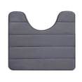 thumbnail image 4 of Non Toilet Floor Mat 16x20,Bath Rug Around Toilet Base,U Shaped Bathroom Floormat,Memory Foam Toilet Floor Rug,Machine Washable, 4 of 6