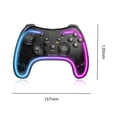 thumbnail image 2 of Gamepad inalámbrico para NS/NS Lite/NS OLED Game Controller (negro transparente), 2 of 5