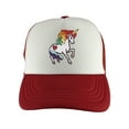 thumbnail image 2 of Gravity Threads Unicorn Youth Adjustable Trucker Hat - Red/White, 2 of 4
