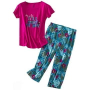 Women's Cute Cartoon Pajamas Casual 2 Pieces Sleepwear Set Nightwear