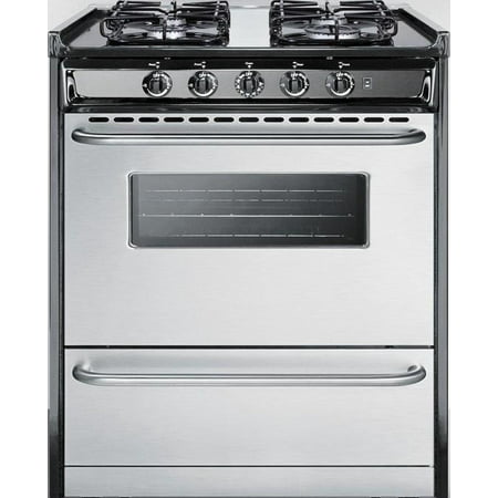 TTM21027BRSW 30 Freestanding Gas Range with 4 Sealed Burners  3.7 cu. ft. Oven Capacity  Electronic Ignition  Broiler Compartment and 2 Oven Racks  in Stainless