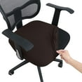 thumbnail image 1 of LAICAIW Office Desk Chair Seat Covers Water Resistant Jacquard Computer Chair Seat Cushion Slipcovers-Coffee, 1 of 7