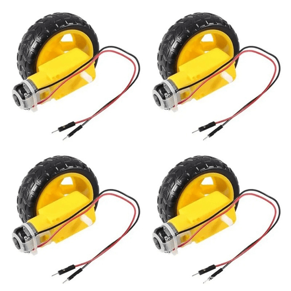 New Arrivals 4PCS DC 3-6V Electric Motor DIY Kit for Smart Car