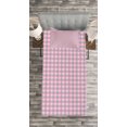 thumbnail image 3 of Ambesonne Floral Quilted Bedspread Set 2 Pcs, Spring Flowers Chain, Twin Size, Pale Pink White Teal, 3 of 3