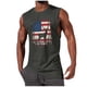 thumbnail image 1 of Tanque Deportivo de Cuello Redondo de la Impresión de la Moda Casual de los Hombres, Blusa de Poliéster sin Mangas para el Uso Diario Casual Al Aire Libre, 1 of 5