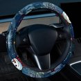 thumbnail image 2 of Snowman Printed 14.5 Inch PVC Leather Auto Accessories Car Steering Wheel Cover, 2 of 6