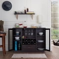 thumbnail image 3 of Pemberley Row MDF Wood Veneers Espresso Buffet Rectangular 47.3" Unassembled, 3 of 7